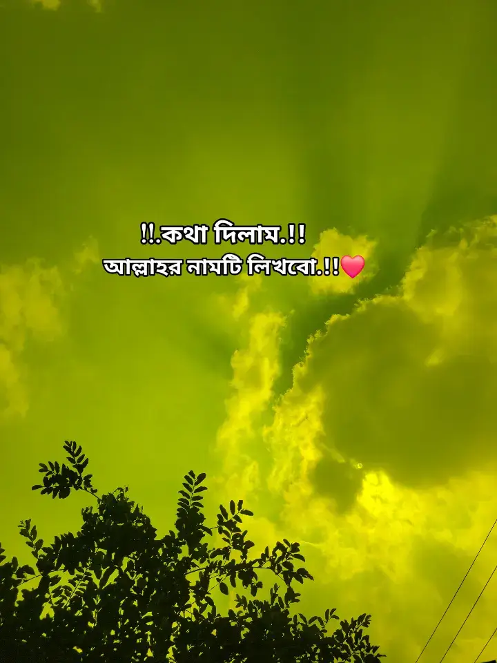 আল্লাহর নামটি লিখবো.!!❤️