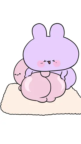 おしりケア🍑🐰✨🧼🧴 #あさみみちゃん #あねみみちゃん #サイマス #イラスト #アニメ 