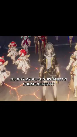 OHMYGOD MYDEIIIII PLSSSS  . . she noticed ts😳😳@lol #HonkaiStarRail #hsrcreators #hsr #mydei #phainon 3.7 story lore spoiler mydei hot chrysos heirs 