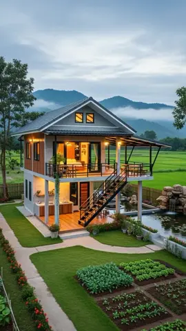 🏡 Bình yên không ở đâu xa, chỉ là khi ta trở về và thấy lòng mình an trong chính ngôi nhà này. 🌿 #yeunhalapghep #yenbinh #NgôiNhàMơƯớc #nhadep #uocmotuoigia 