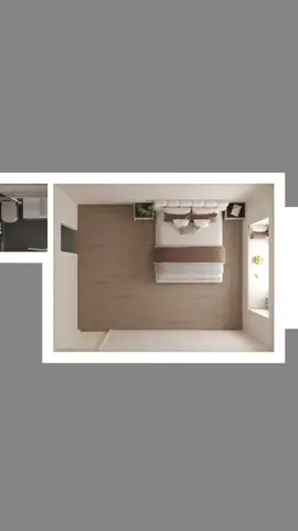 How to solve the problem of the bathroom door facing the bed? #HomeRenovation #Bedroomroomdecoration 