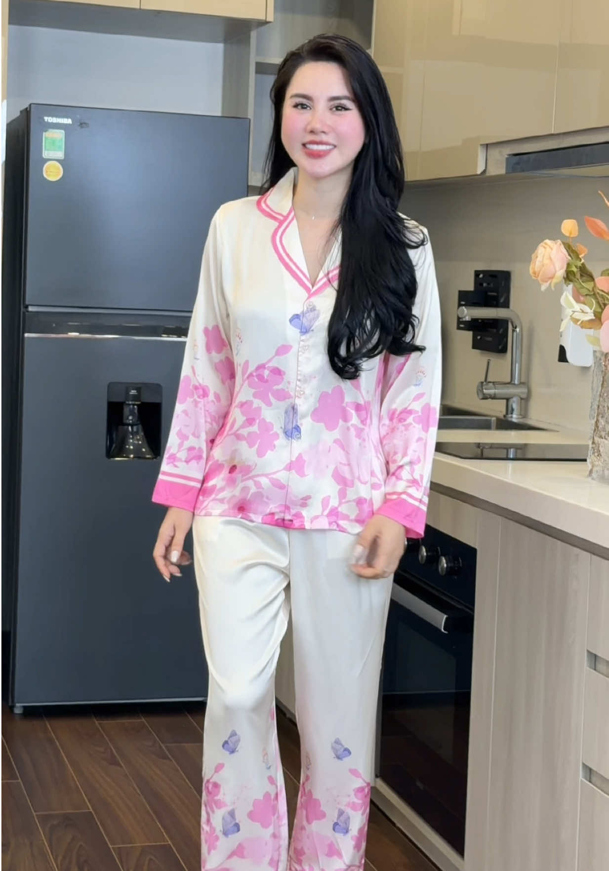 Set pijama mặc nhà siu mê #viral #quynhchana 