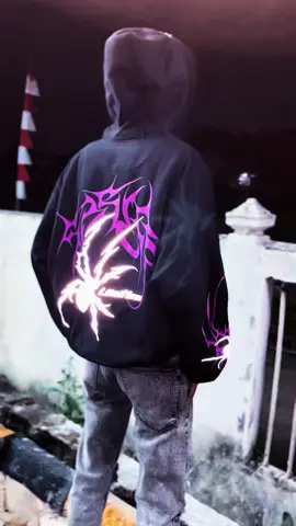 Hoodie boxy oversize spider limitless🕷️