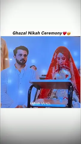@Ghazal jawad Nikah Caremony ♥️✨ #RajabButt #HairabVerse #ForyouPage #Unfreez #GhazalNikahAlbum 