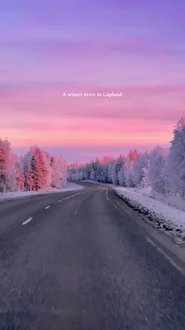 A scenic winter drive through Lapland! ❄️☃️ #winter #drive #lapland 
