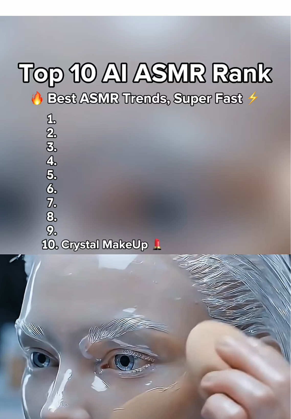 Top 10 AI ASMR Rank #ai #asmr #viralvideos #Viralrankai #fyp 