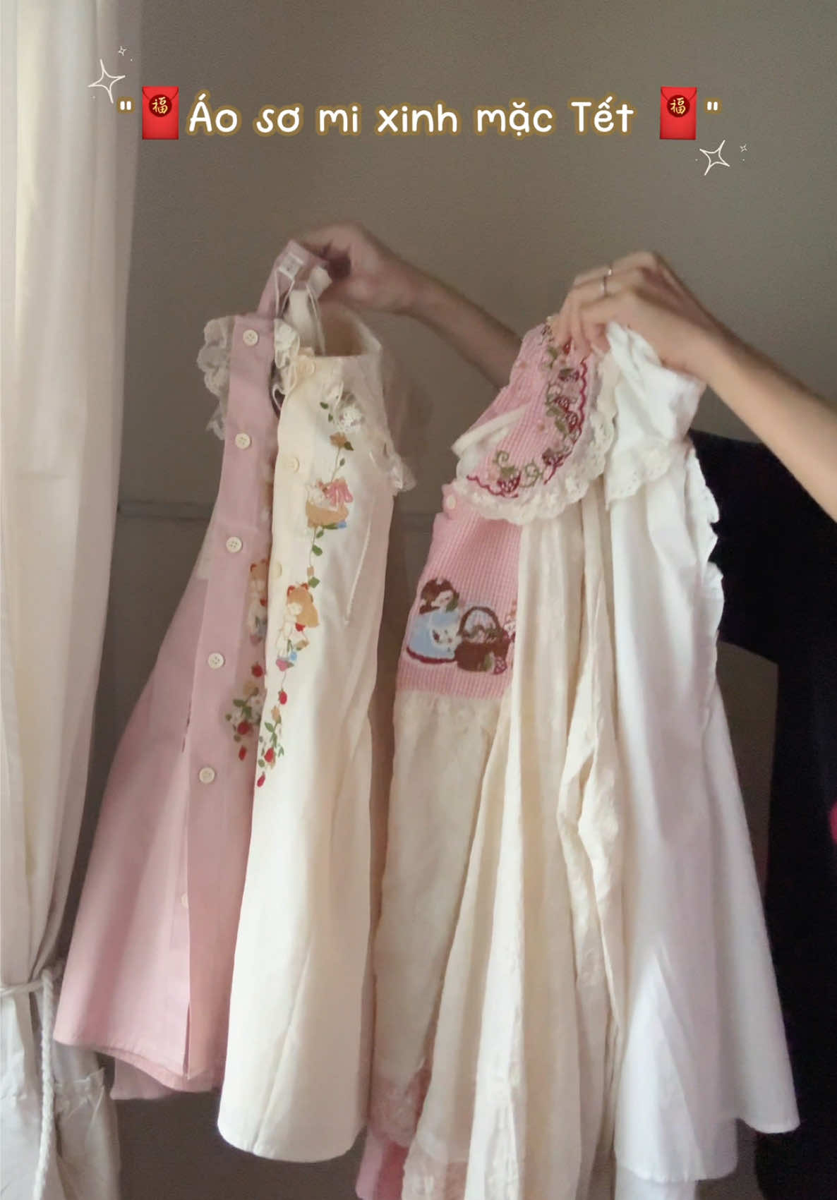 ✨🧧 Áo sơ mi xinh mặc Tết 🧧✨ #aosomi #somitheu #aoxinh 