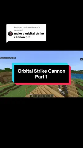 Replying to @davidreddemon How to make an Orbital Strike Cannon in minecraft bedrock Part 1 #Minecraft #minecraftbedrock #minecrafttutorial #minecraftserver #minecraftcommands 