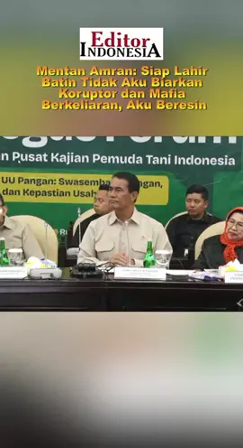 “Saya sudah siap lahir batin. Tidak aku biarkan koruptor di kementerian. Tidak aku biarkan mafia berkeliaran di sektor pangan. Aku dapat, aku beresin,” tegas Amran. #amransuliaman #mafia  #koruptor #bulog #Menteripertanian 