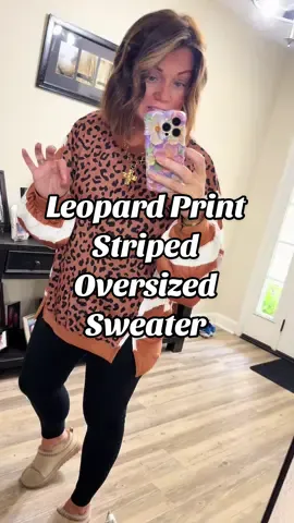 @Kentce style #leopardprint #oversizedsweater #tiktokshopblackfriday #tiktokshopcybermonday #sweater 