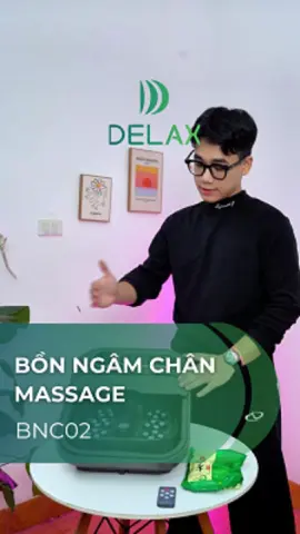thư giãn toàn diện ngay tại nhà với bồn ngâm chân massage bấm huyệt Delax #delax #bonngamchanmassage #bonngamchan #viral 