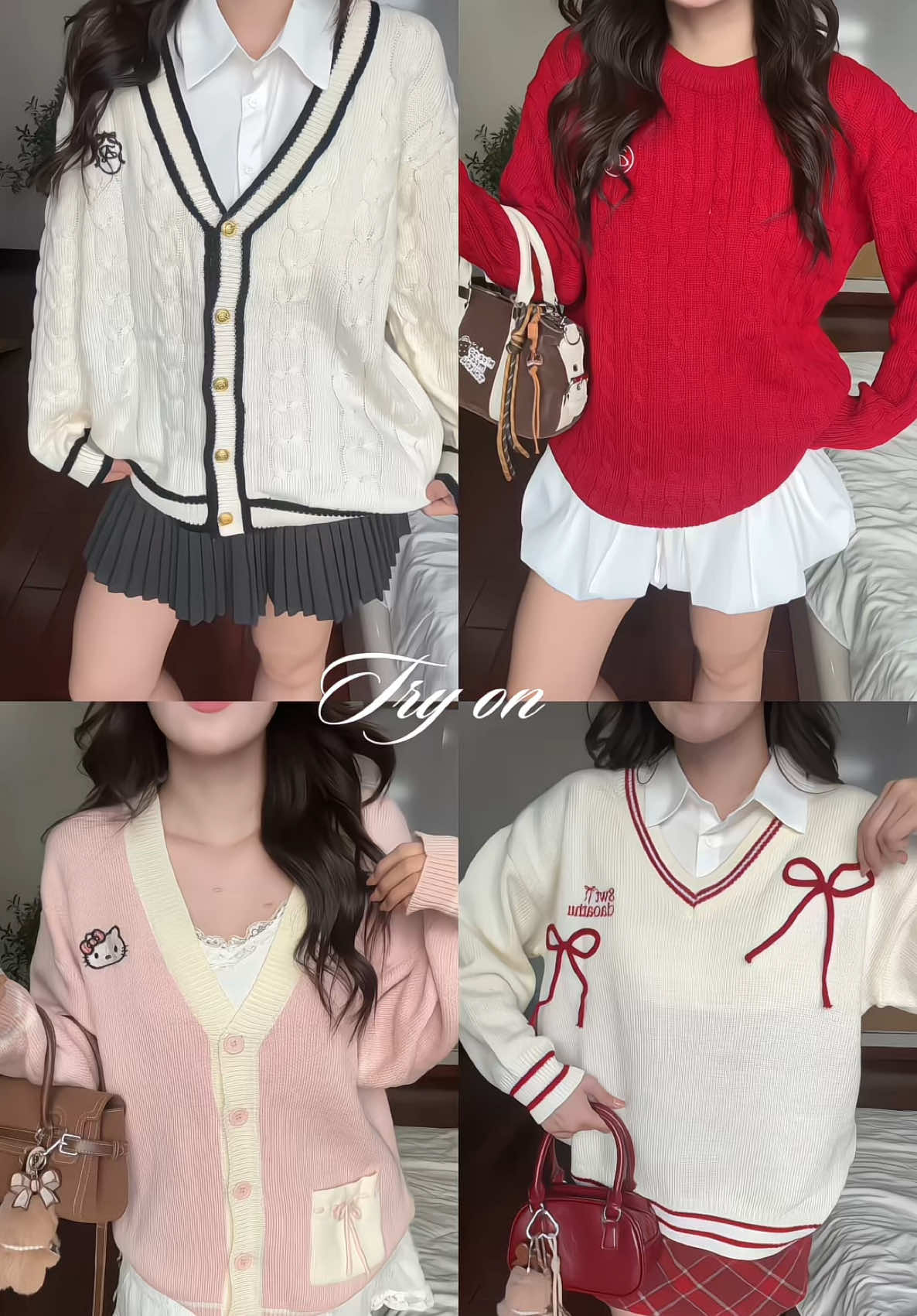 Haul áo len xink xĩu 🎀❄️🧣✨ @sweater.daoathu #aolen #aocardigan#ãcaeater #aokhoac 