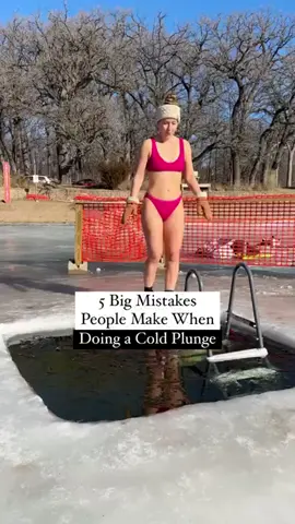 5 Common Mistakes People Make When Cold Plunging 🧊🥶💪 Comment “ice” and I’ll send you a link to my detailed blog post on this topic. 1. Getting in to water that’s too cold. Your first experience can be about 50 degrees, and then you can gradually increase to 35 degrees. 2. Don’t forget to breathe. Your breathing is the most important part. Inhaling through the nose and exhaling through the mouth slowly is key. 3. Don’t stay in too long. 4-5 minutes is plenty. Any longer and you can be putting yourself at risk of hypothermia. Also make sure you warm up quickly after getting out. 4. Get deep enough into the water. If you don’t submerge your vagus nerve, located behind your neck, you’re missing out on important benefits, like improved sleep, reduced inflammation and improved heart rate. 5. Stay consistent. The more often you cold plunge, the greater the impact. I am not a doctor. Be sure to speak with your doctor before trying a cold plunge for the first time. And never go alone. I always take a friend with me since it is such a shock to body (that part never goes away for me).