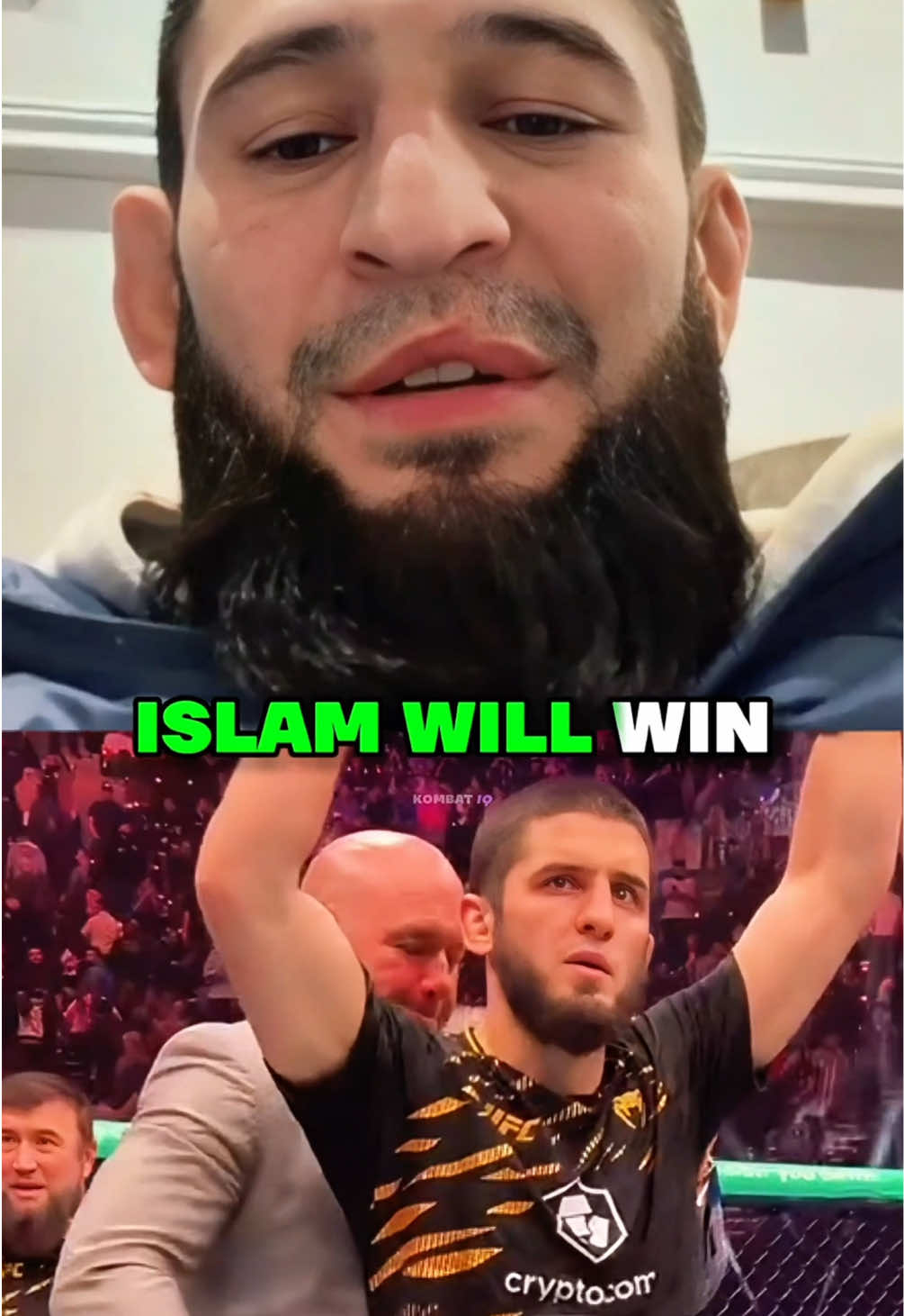 👑Khamzat Predicts JDM vs Islam🤔#UFC #mma #islammakhachev #khamzat #fyp 
