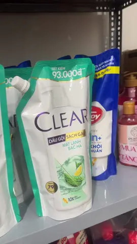 #daugoi #clear #bacha #xuhuongtiktok                              Dầu gội Clear Bạc Hà Túi 630g anh chị em vào săn nha