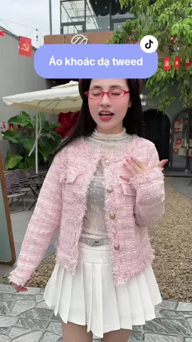 Áo khoác dạ tweed tua rua#xuhuongtiktok #hottrend 
