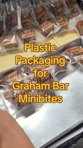 Plastic Packaging for Mini Bites Graham Bar. May adhesive na yan kaya no need na gumamit ng Sealer 🥰. #Plasticpackaging#packagingforgrahambar#packagingforgrahamballs#plasticpackaging 