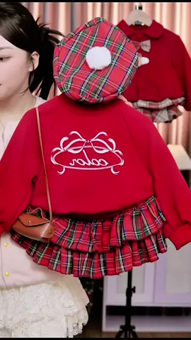 Set áo chân váy kèm mũ nồi cho bé#setaochanvay #setxinhchobe #thoitrangtreem #dobegai #xuhuong 