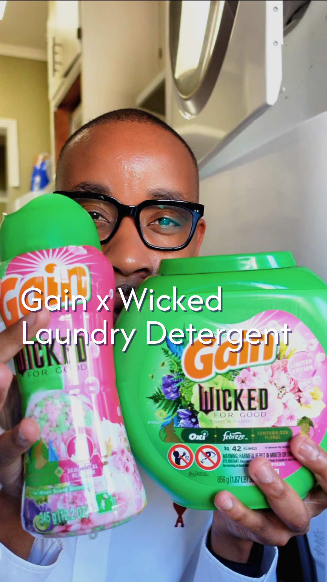 Trying the Gain x Wicked For Good laundry products. Thank you @Gain for sending! #laundry #wickedforgood #giftedbygain