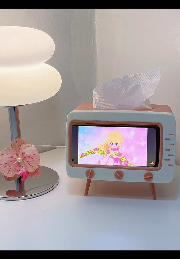 This retro TV is actually your new favorite phone holder and tissue box! Super cute and makes your room instantly aesthetic. Perfect for gifts, too! #tissuebox #phoneholder #phoneandtissueholder #tissuebox #retrotv                    retro tv phone holder retro tv phonestand tv retro phone retro tv phone trend retro view tissue storage with phone storage