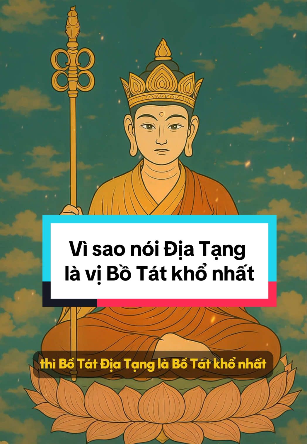 Vì sao nói Địa Tạng là vị Bồ Tát khổ nhất ⁉️ #phatphap #phatphapnhiemmau #hatmamtaman #hocphatmoingay 