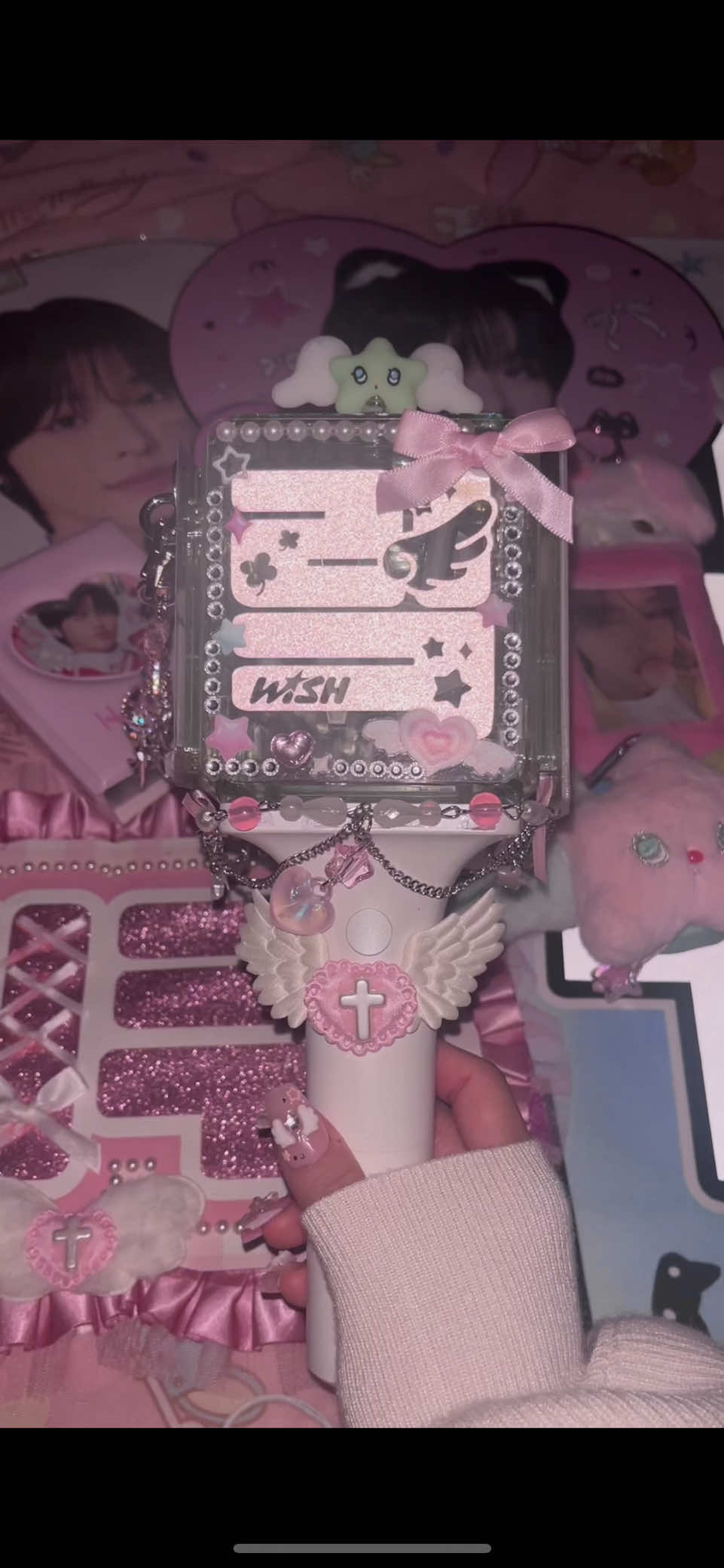 キラキラ~~^›⩊‹^♡ #nctwish #nctwish好きな人と繋がりたい #草鈍器 #ペンライトデコ #fyp 