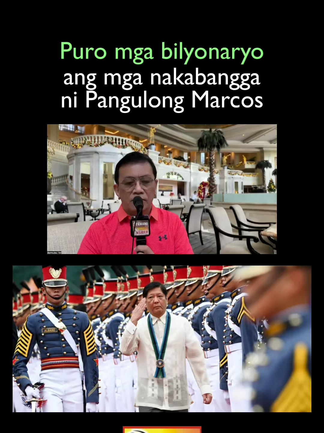 Puro mga bilyonaryo ang mga nakabangga ni Pangulong Marcos . #BBM #Destabilization #MindanaoInsiderVlog #VerBermudez