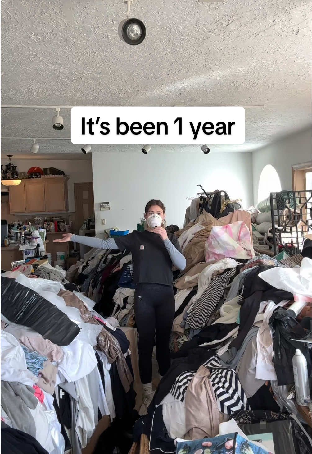 I can’t believe it’s been 1 year since this journey started. Thanks for everyone following along, and cheering me on!  . . . #hoarding #hoardingcleanup #CleanTok #1year #thankyou 