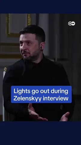 The lights suddenly went out in Kyiv’s presidential palace during an interview with Ukraine's leader Volodymyr Zelenskyy. Russia continues to pummel Ukraine's energy grid, launching hundreds of drones strikes over the weekend that have caused power cuts across the country. #Ukraine #Russia #powercuts #energygrids