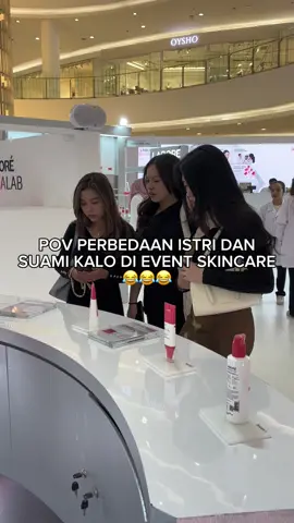 ISTRI DAN SUAMI KALO DI EVENT SKINCARE!!! #mydermastory #skincare #kulitsensitif #pentingnyamicrobiome #fyp 