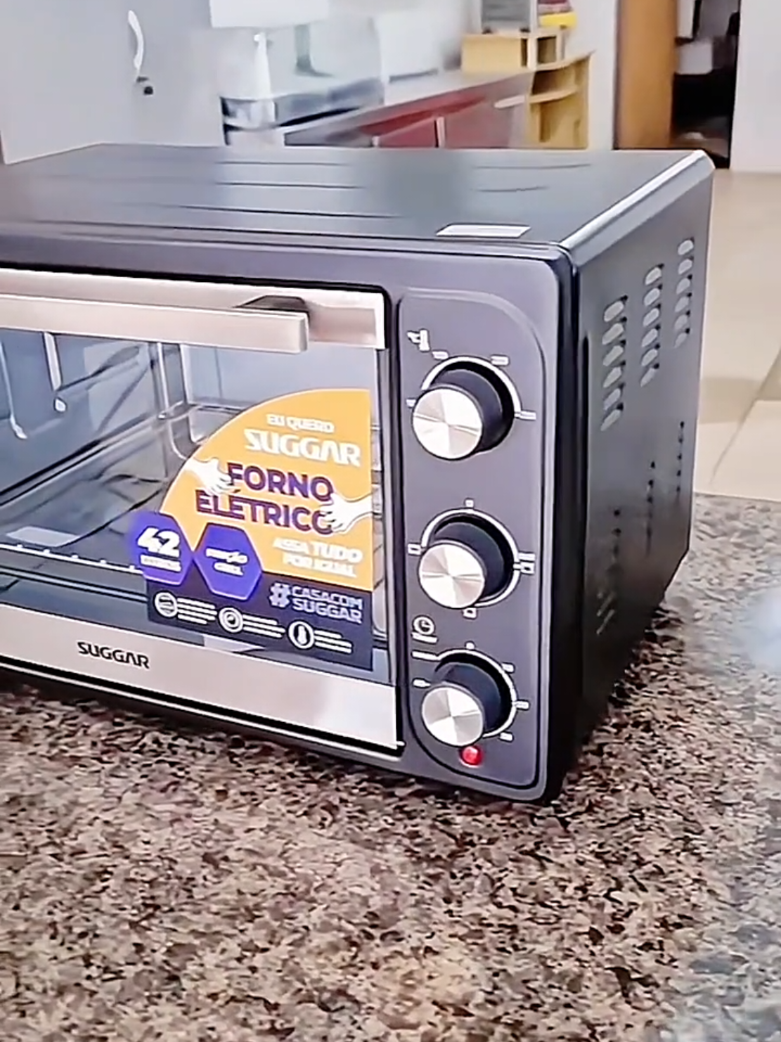 Dê uma olhada em Forno Elétrico Suggar 42 Litros Preto FE4201PT/FE4202PT por R$299,00. Compre na Shopee agora! https://s.shopee.com.br/1LXq7NhDct #fornoeletrico #shopee #custobeneficio #forno #microondas 