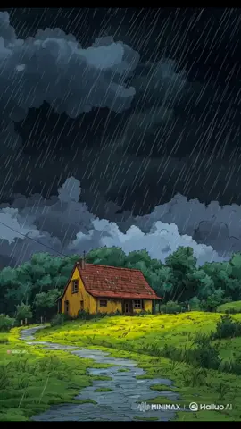 Aesthetic Rain Vibes, Download live wallpaper in bio! motion made with #hailuoai  image by @codex_401  #rain #rainvibes #fyp #calm 