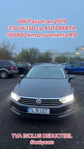 #onlycars  Beneficii incluse: Carvertical GRATUIT✅ Garantie 12 luni motor + cutie de viteze✅ Finantare Pf sau Pj✅ ❗PROMOTIE VALABILA 365 DE ZILE PE AN❗La achizitie pret intreg se ofera GRATUIT la alegere: LIVRARE LA DOMICILIU / REVIZIE MOTOR / IGIENIZARE INTERIOR / RAR / PLIN COMBUSTIBIL 