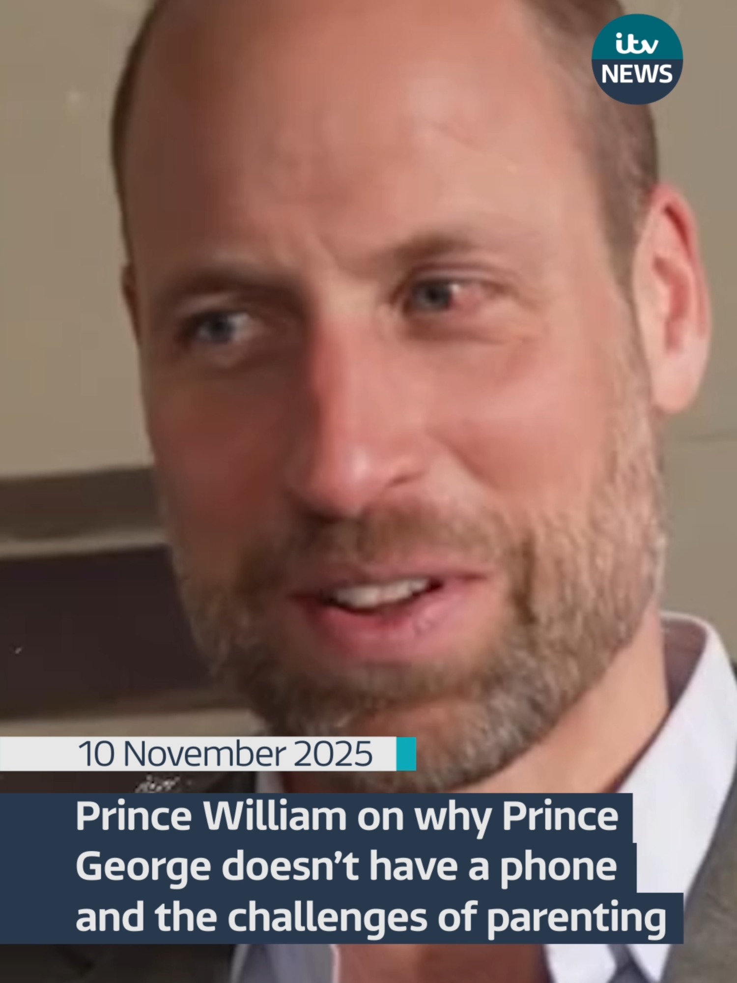 The Prince of Wales has said not allowing his 12-year-old son Prince George to have a mobile phone has ‘become a little bit of a tense issue’. Prince William was interviewed by broadcaster Luciano Huck in Brazil, who shared the conversation on his Instagram. #itvnews #royals #princewilliam #parenting