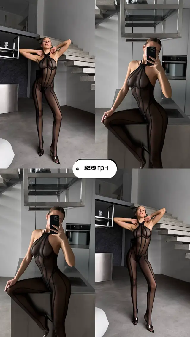 Образ, який пробуджує бажання і залишає після себе вогняне враження❤️‍🔥 Сміливий та ефектний бодістокінг, створений для тих, хто обожнює підкреслювати свою жіночність.  ✔️напівпрозора тканина ніжно огортає тіло ✔️вертикальні лінії візуально витягують силует 🏷️Ціна комплекту: 899 грн Комплектація: бодістокінг, стрінги Розмір: S, M 📩Для оформлення замовлення інст: aanita.shop #бодістокінгукраїна #бодістокінгкупити #сексуальнабілизна #бодистокинг #еротичнабілизна 