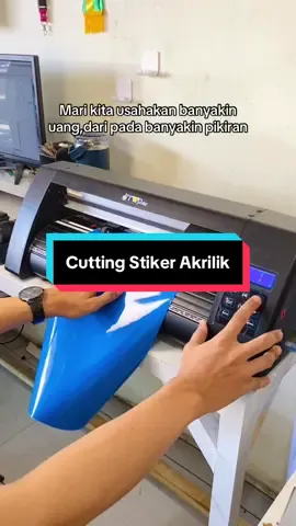 Banyakin uang dari hasil cetak cutting stiker pakai mesin Jinka PE Pro @Sun Indonesia ✨ #percetakanpalembang #bisnis #cuan #usahasendiri #fyp 