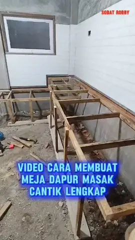 cara membuat meja dapur masak cantik #tukangbangunan #skilltukangbangunan #meja dapur granit estetik 