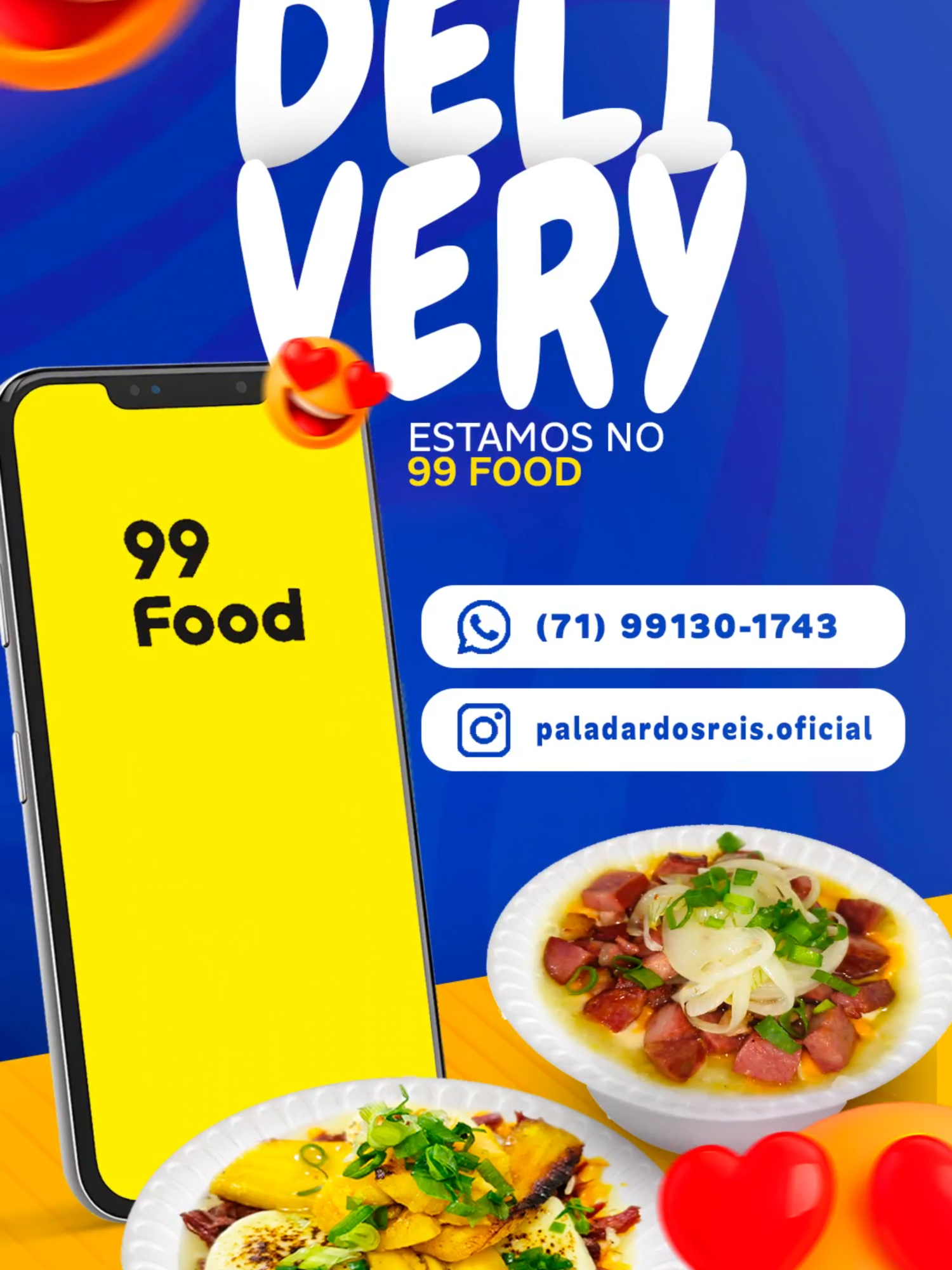 Arte feita para vender! 🔥 Desenvolvi esse post para meu cliente anunciar que agora entrega pelo 99Pop. Resultado: Mais visibilidade e mais pedidos! Quer um design assim para sua marca? Chama no direct! #design #socialmedia #graphicdesign #entregas  #designergrafico #portfoliodesign #arte