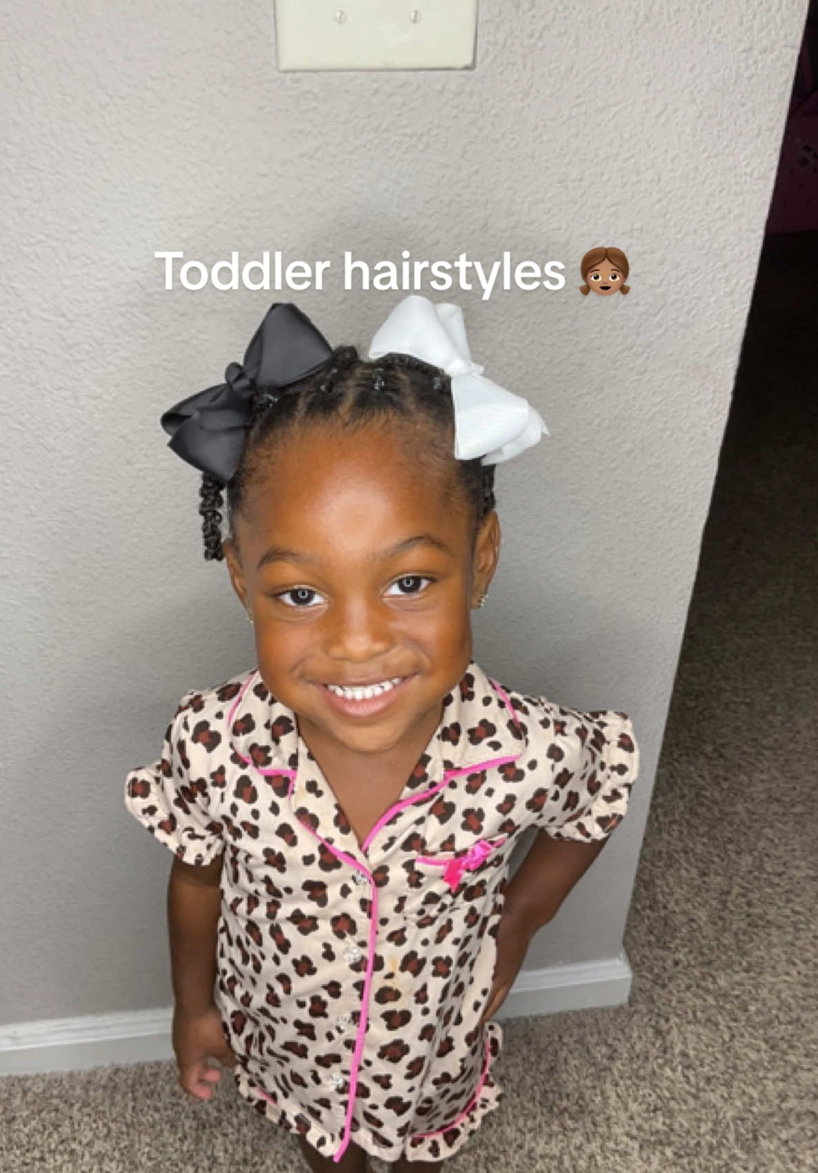 Sundays are Hair Days , by the time we were done we were both sick of each other ! 🤣 But we managed to get it done .  #toddlermom #toddlerhairstyles #hairtok #MomsofTikTok  @TheDouxxxx 