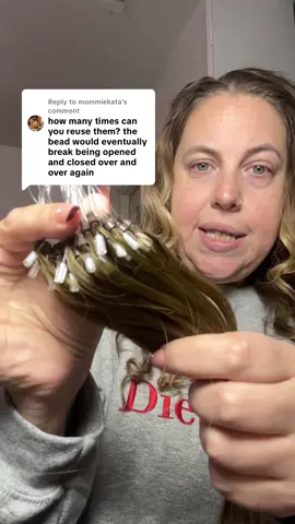 Replying to @mommiekata how to replace the beads, how often to replace your hair! #microbeadshairextensions #microlinksweftextensions #athomehairextensions #microlinkextensions #diyhairextensions 