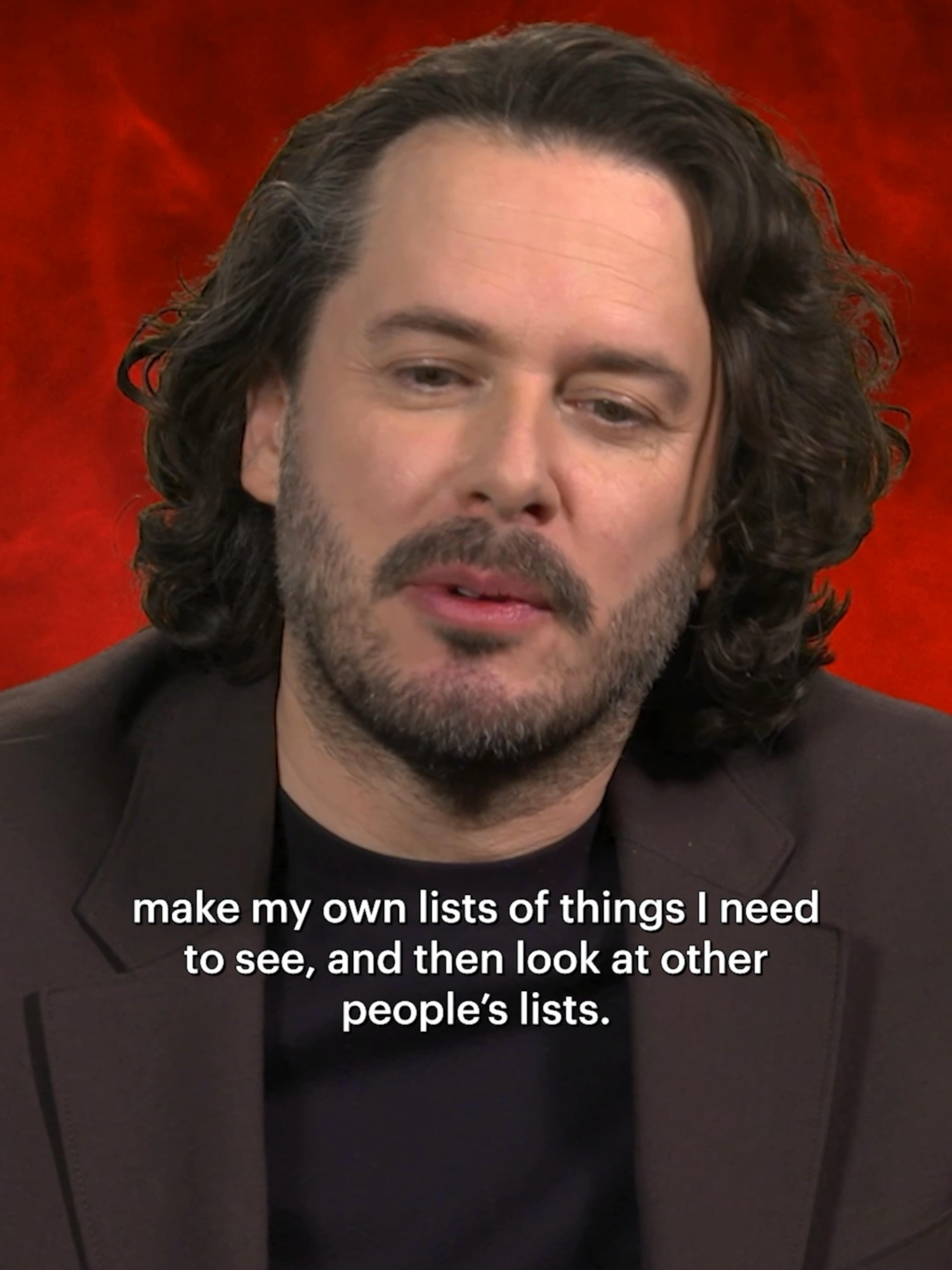 The Running Man director (and secret Letterboxd member) Edgar Wright talks about his physical media collection 💿 Watch the full interview, as Wright shares the influence of Indiana Jones and John McClane and shooting stunt sequences with Glen Powell, on our YouTube.  The Running Man will be released in theaters on November 14 via @paramountpics  #filmtok #movies #letterboxd #interview #edgarwright #therunningman #director #filmmaker #glenpowell