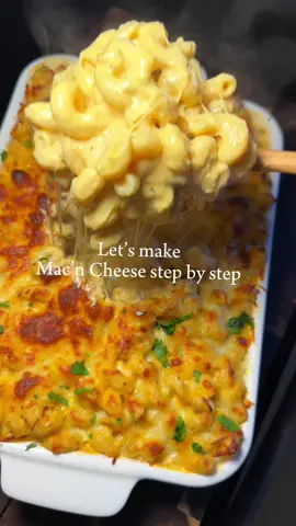 Tini mac and cheese recipe ✨🤤 Recipe:  1 Whole box of barilla pasta  4 Tablespoons butter  2 Teaspoon paprika powder  2 Teaspoon beef bouillon  2 Teaspoon garlic powder  1 Teaspoon Italian herbs  1 and 1/2 Tablespoons flour  2 Teaspoon Dijon mustard  3 Cups half and half cream  75ml Evaporated milk  8oz Mozzarella cheese  8oz White cheddar cheese  8oz Yellow cheddar cheese  Cilantro to garnish  #macandcheese #tinismacncheese #fyp #foodtiktok #thanksgivingrecipes 