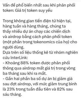 Vấn đề phổ biến nhất sau khi phân phối TOKEN. Mã mời tham gia Interlink: 30112024 #InterLink #ITLG #ITL 