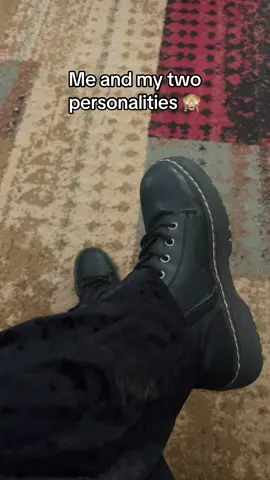 When two worlds collide 🤣🖤💖 #fyp #opposites #personality #pink #black 