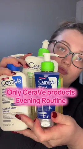 Evening skincare routine using only @CeraVe UKI products!  Skincare but make it hydrated, locked in and long lasting! We are putting our skin barriers first this winter girlies! 🩷  #creatorsearchinsights #skincare #SelfCare #winterskincare #coldseason 