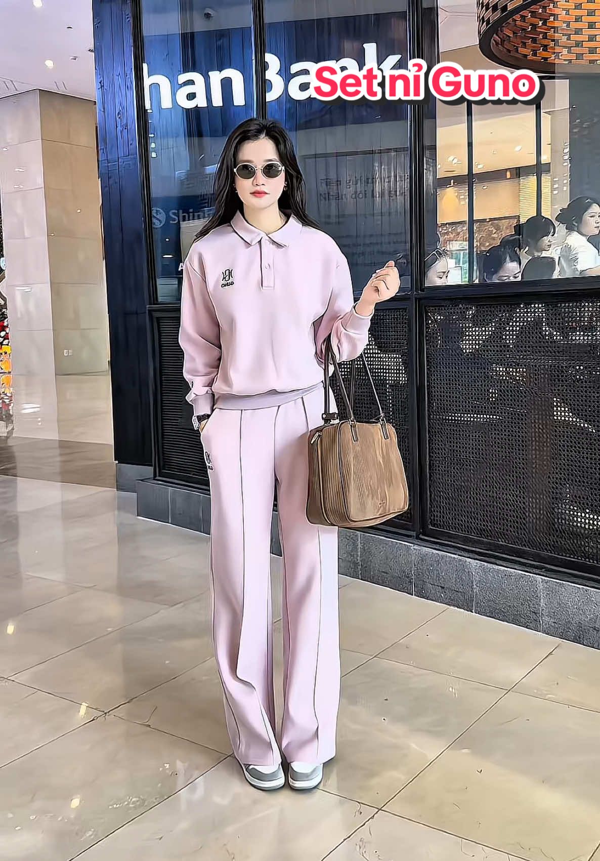 GUNO-Bộ quần áo NỈ NỮ cổ polo #setdoxinh #guno #guno3tuoi #sinhnhatguno #quynhchanhsa 