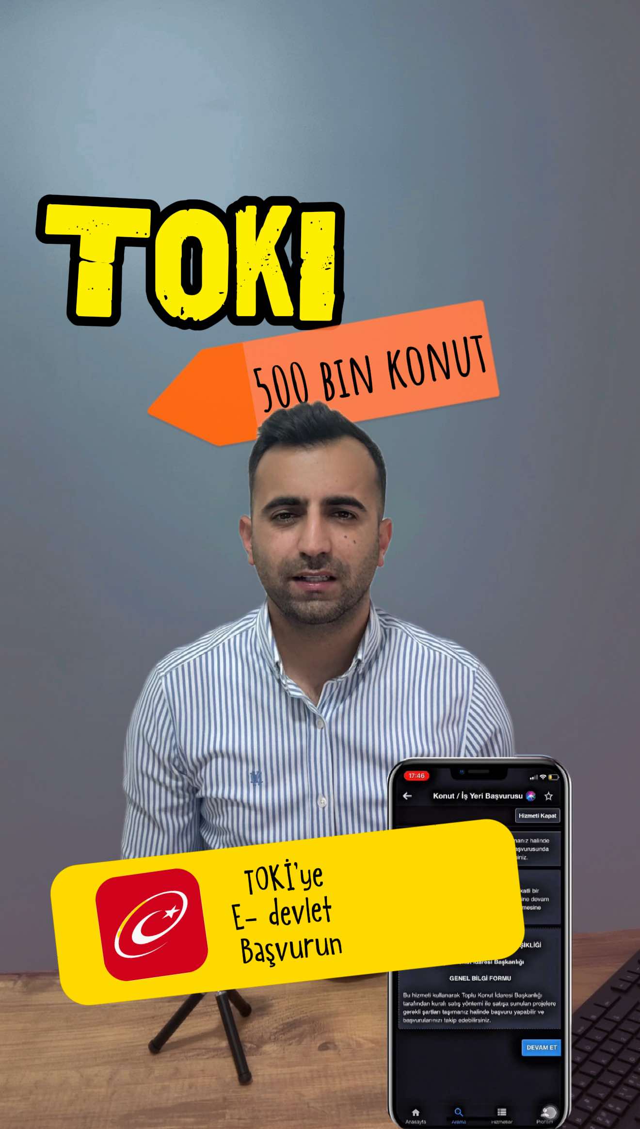 TOKİ 500 bin sosyal konut projesi başladı! E-Devlet üzerinden başvuru yapmak sandığından daha kolay. Bu videoda dakikalar içinde başvuru ekranına nasıl ulaşacağını anlattım 💻🏡 👉 Kaydet, paylaş, geç kalma! #TOKİ #edevlet #SosyalKonut #EvSahibiOl #TOKİBaşvurusu  