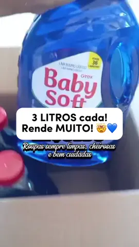 O Kit com 3 Lava Roupas Líquido Baby Soft Max Performance está valendo MUITO a pena! 💙🧺 #lavaroupas #babysoft #roupadebebe
