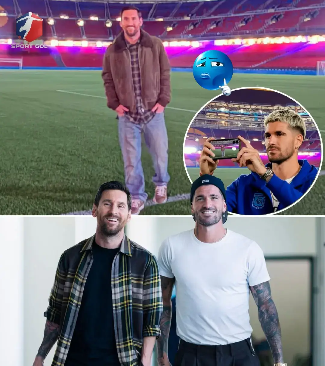 oh My good .🥺 EL AMOR ETERNO DE LIONEL MESSI POR EL FC BARCELONA 💙❤️ 🏟️ Antes de unirse a la concentración de la Selección Argentina en Alicante, Leo Messi tomó una decisión que salió directamente del corazón: pasar por el Camp Nou. 📸 Lo acompañó su inseparable amigo Rodrigo De Paul, quien fue el encargado de tomar las fotos que luego Messi compartió en su Instagram. 🤯 Los porteros del estadio, sorprendidos por la inesperada visita del ‘10’, no dudaron en abrirle las puertas y dejarlo ingresar al campo de juego donde escribió su leyenda. 🫶 Una imagen vale más que mil palabras… Messi no necesita invitación para volver a su casa. 🐐