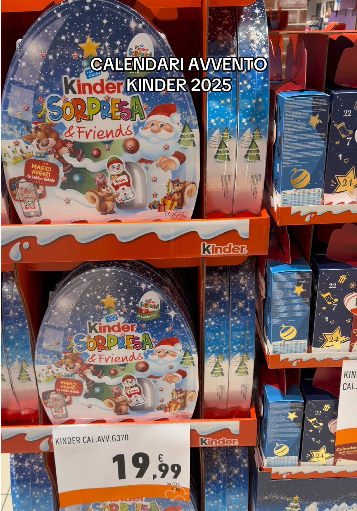 Calendari dell’avvento KINDER 2025 ❤️ #calendarioavvento #kinder #calendariodellavvento #kinderchocolate #christmas 